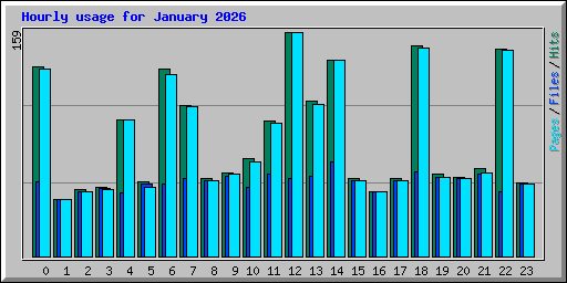 Hourly usage for January 2026
